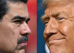 El presidente de Venezuela, Nicolás Maduro, y el presidente de Estados Unidos, Donald Trump.