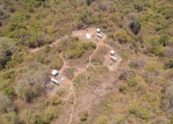Vista aérea del Centro de Rehabilitación de fauna silvestre de Proyecto Sacha, próximo a inaugurarse
