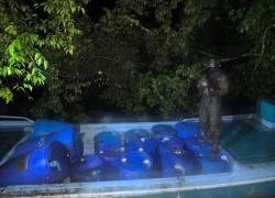 En el canal denominado ‘El Pindal’, los uniformados localizaron el semisumergible de 35 metros.