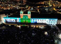 Edición anterior del Festival de Mapping en Quito.