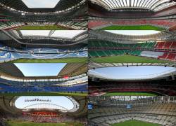 Estos son los ocho estadios donde se jugará el mundial.