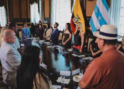 El Consejo cantonal de Guayaquil, liderado por la alcaldesa subrogante Tatiana Coronel.