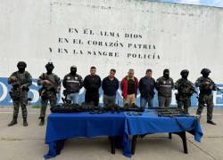 Las cuatro personas aprehendidas fueron identificadas como miembros de Los Lobos Sao Box.