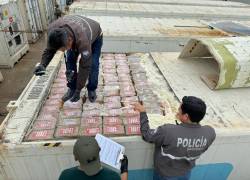 Policía incauta importante cargamento de cocaína en puerto de Machala, con la ayuda de un perro