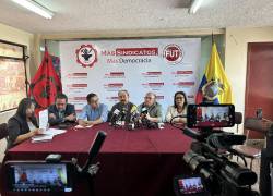 “El gobierno no dialoga, por eso la movilización sigue”, afirmó Edwin Bedoya, presidente de turno del FUT.