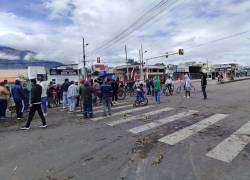Moradores de Natabuela, en el cantón Antonio Ante, desalojaron a manifestantes.