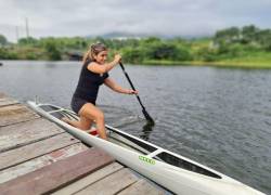 Deportista de canotaje se prepara con miras a los Juegos Bolivarianos.