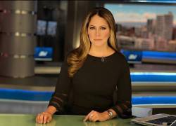 Denisse Molina durante el programa informativo “Televistazo”.