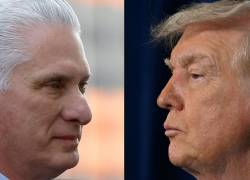 El presidente de Cuba, Miguel Díaz-Canel, y El presidente de Estados Unidos, Donald Trump.