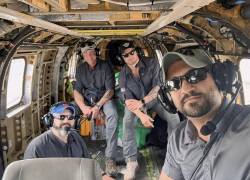 Fotografía del equipo principal de la organización privada Grey Bull, que opera principalmente en zonas ocupadas por el ejército ruso en Ucrania.