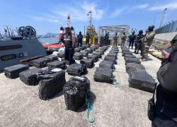 Los bultos contenían droga valorada en 55 millones de dólares en el mercado estadounidense.