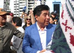 El candidato a la alcaldía de Quito, Jorge Yunda Machado, por el partido Avanza.