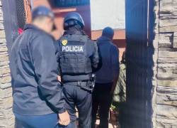 Fotografía que muestra uno de los allanamientos realizados en el marco de la investigación por el asesinato.