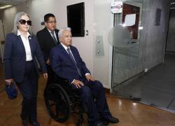 El expresidente Lenin Moreno y su esposa Rocío González.