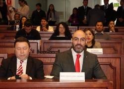 Mario Godoy, presidente del Consejo de la Judicatura, acude a la Comisión de Fiscalización para la actuación de pruebas dentro de la sustanciación del juicio político en su contra.