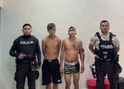 Los dos presuntos sospechosos del asesinato en el mercado Montebello.