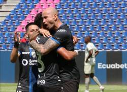 Jugadores de Independiente del Valle celebraron la anotación realizada en el partido frente a Orense SC por la fecha 7 de la Liga Pro 2026.