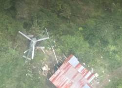 Imagen que muestra la aeronave siniestrada.