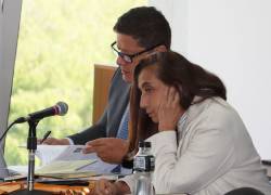 Audiencia de formulación de cargos por difusión de información reservada en contra de la excomandante Tannya Varela.