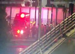 Las ocho personas resultaron heridas y fueron trasladadas a distintas casas de salud.