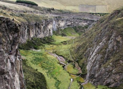 Vista panorámica del cañón de La Chorrera.