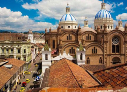 Fotografía del centro de la ciudad de Cuenca.