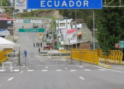 Fotografía de la frontera de Ecuador y Colombia.