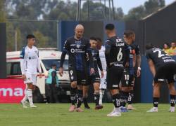 Jugadores de independiente del Valle en el partido frente a la Liga de Quito por LigaPro 2026.