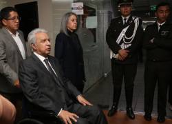 Llegada de Lenín Moreno a la audiencia de juicio en el caso Sinohydro.