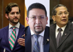 Esteban Torres (I), Virgilio Saquicela (C) y Luis Almeida (D) son varios de los exasambleístas que no obtuvieron los votos requeridos para conformar la próxima Asamblea.