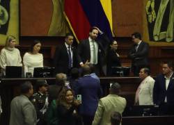 Disturbios en el Pleno de la Asamblea Nacional, este martes 6 de enero.