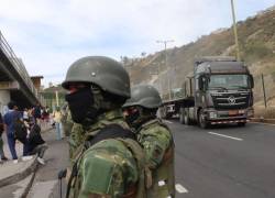Panamericana Norte, en la entrada a Quito.