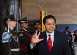 Fotografía de archivo del expresidente Lucio Gutiérrez, en la instalación de la Asamblea Nacional celebrada en noviembre del 2023.