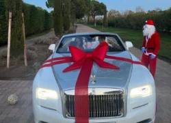 El Rolls-Royce que Georgina Rodríguez le regaló a su esposo, el futboliosta Cristiano Ronaldo.