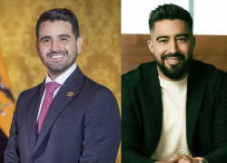 José David Jiménez (izq.) , Cristhian Noboa (der.)