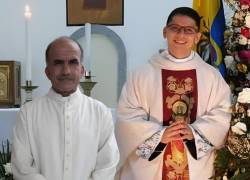 P. Alfonso Avilés (izq.) y P. Pedro Anzoátegui (der.). Tras años de fiel servicio, entregaron su vida en un heroico acto de caridad pastoral en Playas. Su sacrificio es consideraado un testimonio vivo de fe.