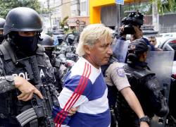 Fotografía de Fabricio Colón Pico tomada el 22 de abril, cuando llegó a la Unidad de Flagrancia tras ser recapturado.