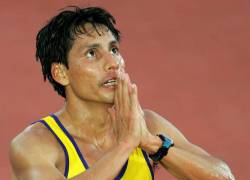 Jefferson Pérez obtuvo las dos únicas medallas olímpicas de Ecuador en atletismo, en la modalidad de 20 kilómetros marcha. Alcanzó el oro en Atlanta 1996 y plata en Pekín 2008.