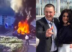 La explosión ocurrió mientras él estaba en el coche y cómo consiguió escapar es un auténtico milagro, compartió la esposa del conductor en redes sociales.
