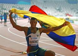 El ecuatoriano Alex Quiñónez, actual medallista de bronce mundial en 200 metros, ha sido suspendido un año por la Unidad de Integridad del Atletismo (AIU).