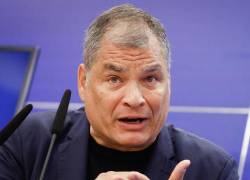 Fotografía referencial del expresidente de Ecuador, Rafael Correa.