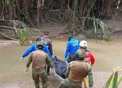 Equipos del Ejército en labores de rescate en Zamora Chinchipe.
