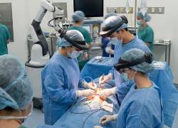 Imagen referencial de una cirugía de alta complejidad para colocación de implantes 3D.