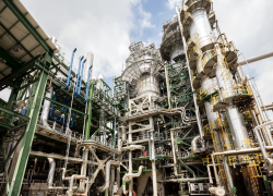 Fotografía de las instalaciones de la estatal petrolera.