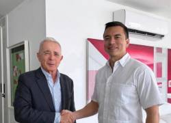 La fotografía de Álvaro Uribe y Daniel Noboa fue tomada en noviembre de 2024, en Guayaquil.