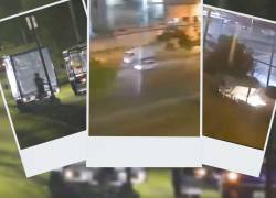 Accidente de tránsito en la autopista Narcisa de Jesús, al norte de Guayaquil.