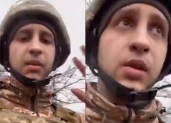 El soldado ucraniano grabó un video antes de empezar el combate.