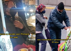 Madre que fue despedida por su edad tuvo que abrir un negocio ambulante junto a su hijo en Quito