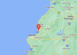 A las 8h18 se registró un sismo de magnitud de 4,9, localizdo a 14 kilómetros de Bahía de Caráquez.