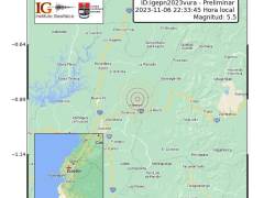 Temblor sacude Ecuador